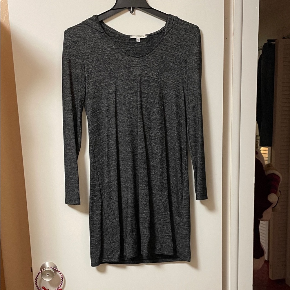 Gray Long Sleeve Dress